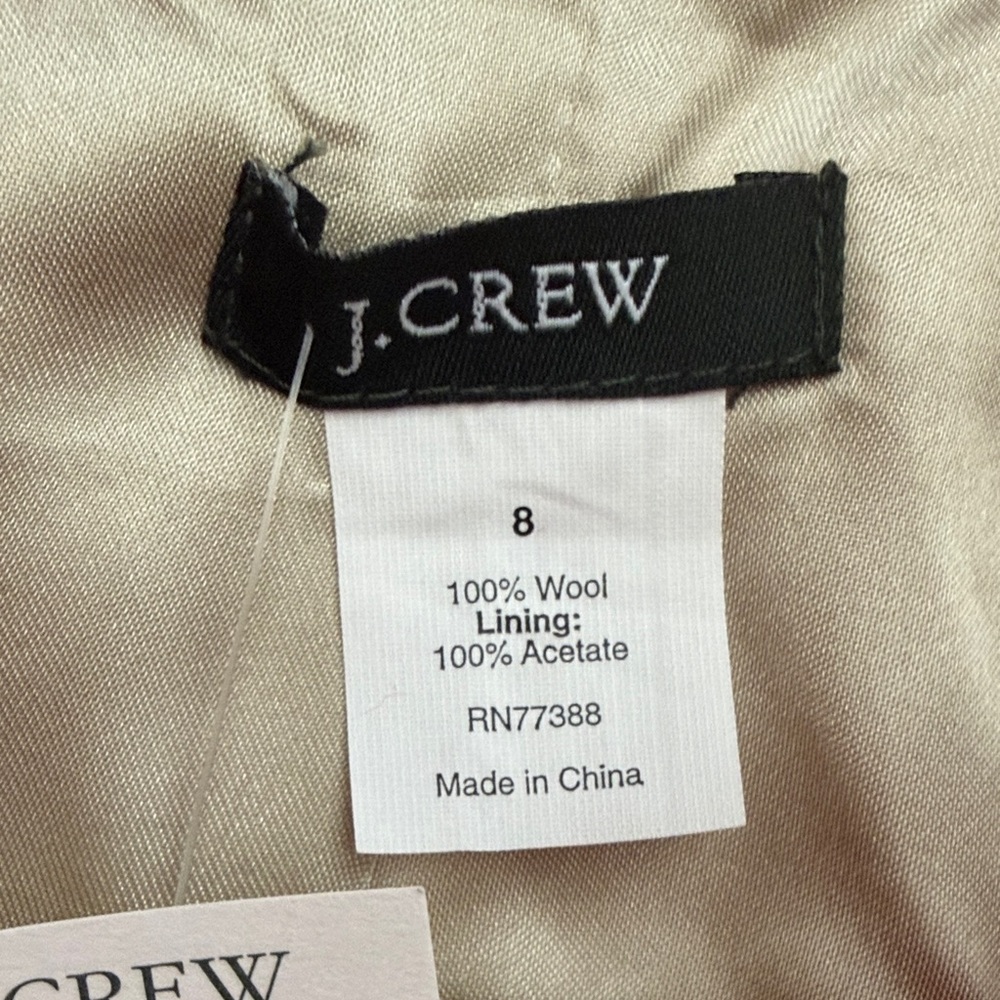 J. Crew Red Ruffle Button Jacket - Picture 3 of 8